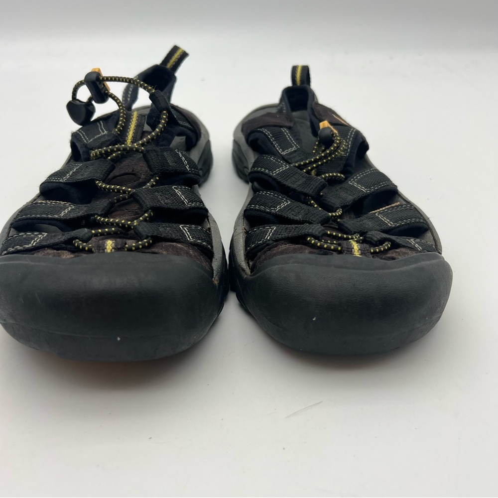 Keen Men's Black and Yellow Adventure Sandals